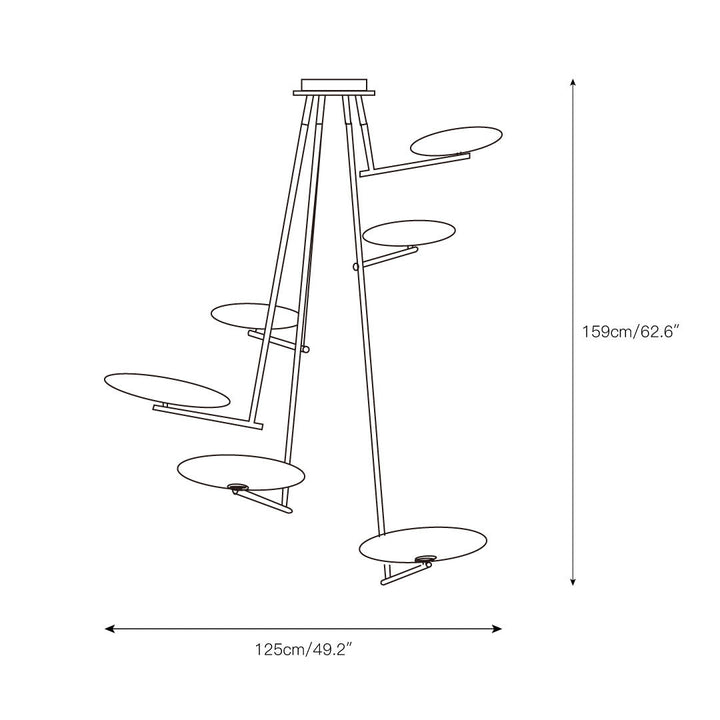 Umirarae Lampe de Plafond en Laiton et Verre Créativité Individuelle - Neutralighting
