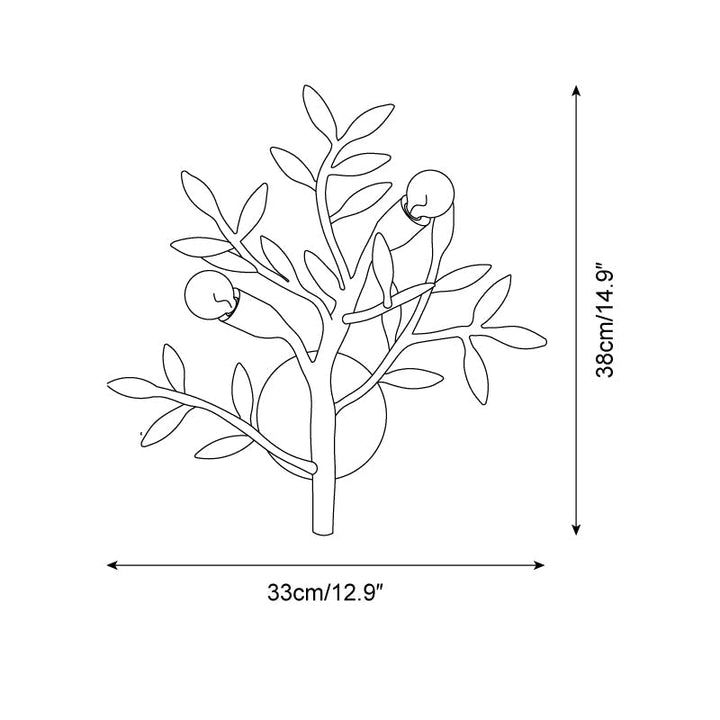 Mandeville Applique Murale Motif Branches Grâce Organique - Neutralighting
