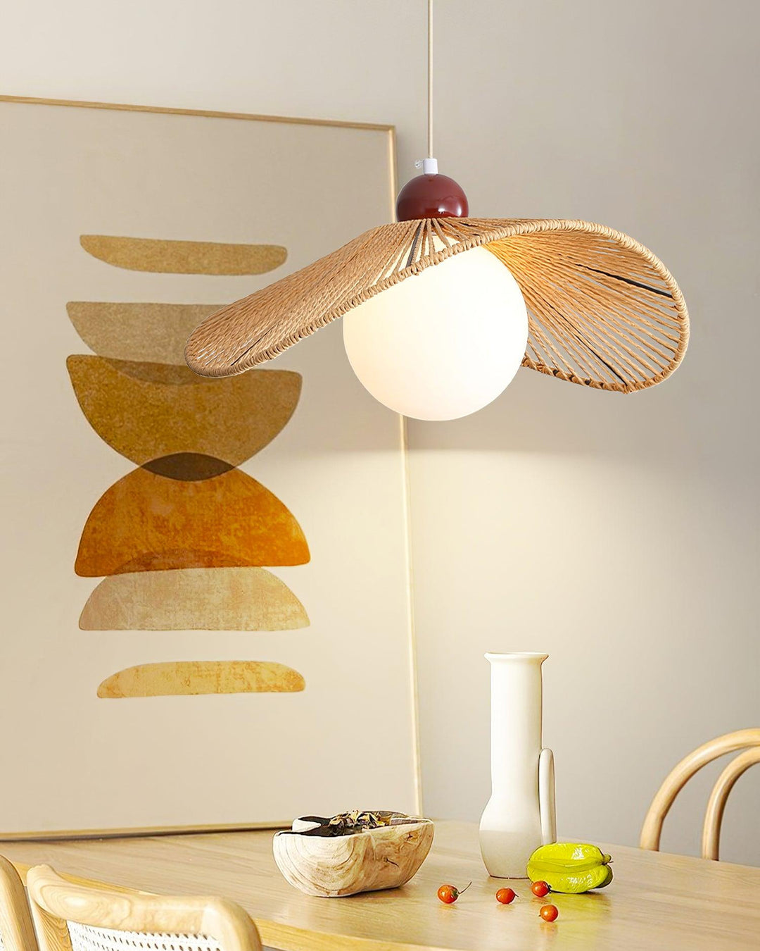 Hikari Lampe Suspension Bois Moderne - Neutralighting