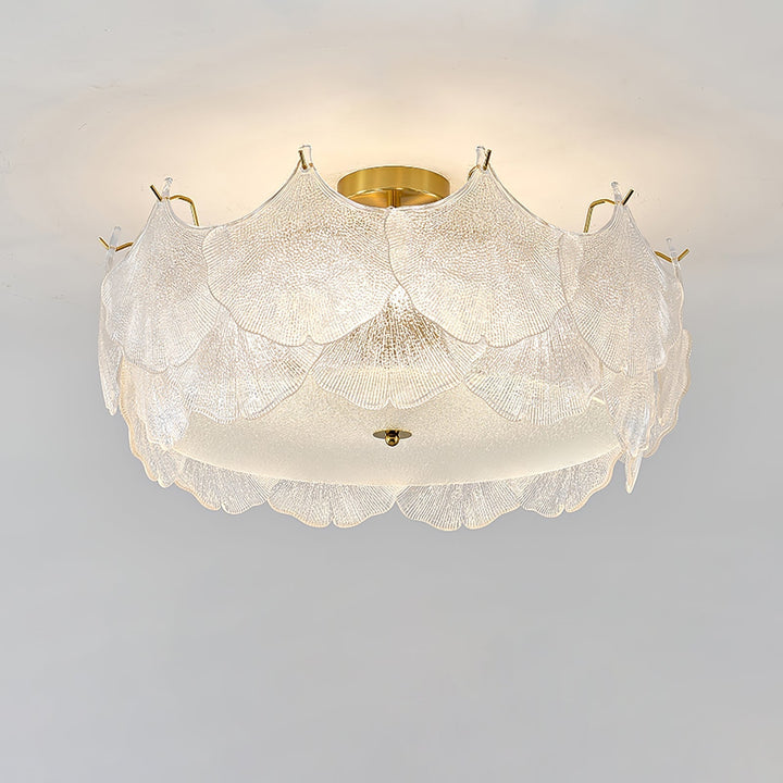 Maple Lampe de Plafond en Verre Cluster de Feuilles - Neutralighting