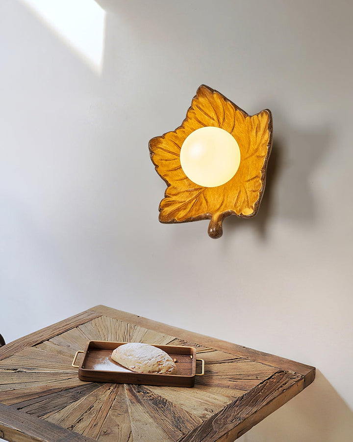 Maple Leaf Applique Murale Élégante Organique - Neutralighting