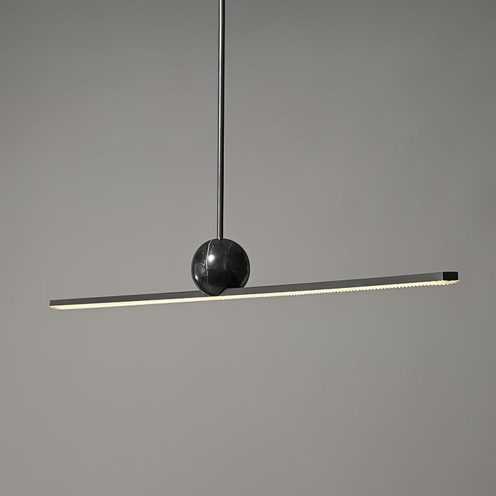 Liora Suspension Linéaire Minimaliste en Marbre - Neutralighting