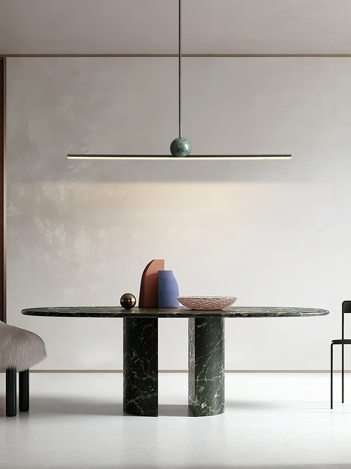 Liora Suspension Linéaire Minimaliste en Marbre - Neutralighting
