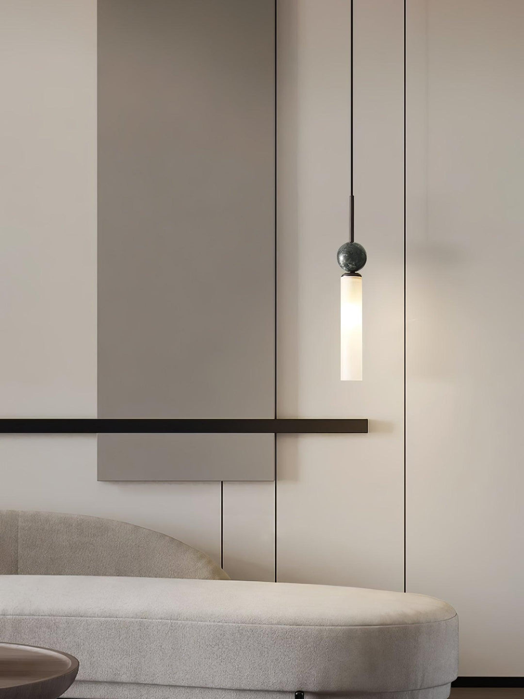 Thea Suspension minimaliste en marbre - Neutralighting