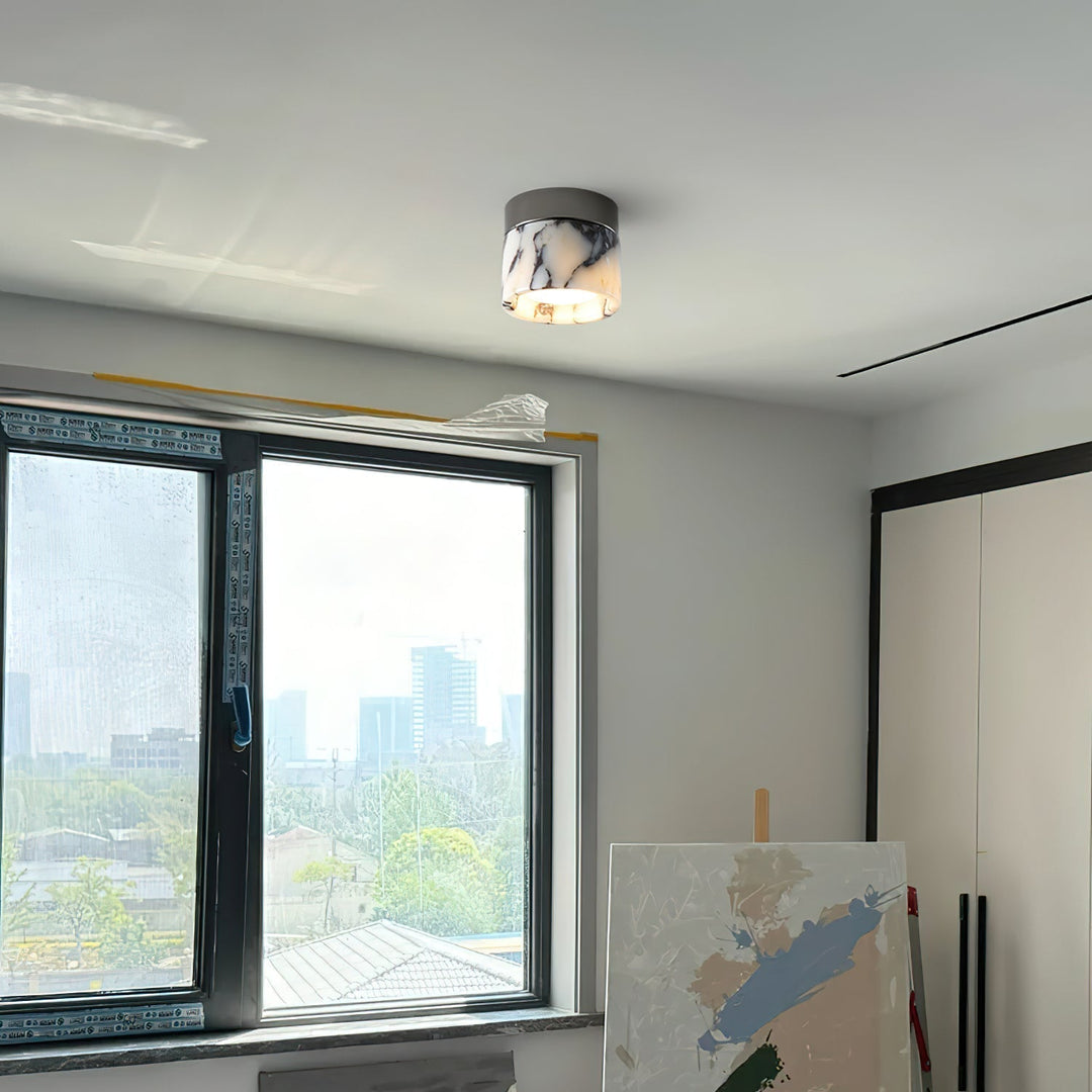 Ivinir Lampe De Plafond Ronde Marbre Minimaliste Moderne - Neutralighting