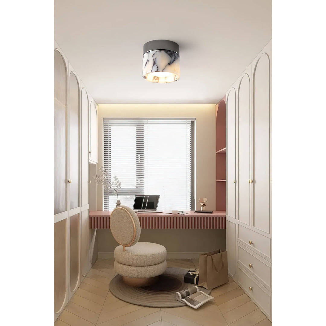 Ivinir Lampe De Plafond Ronde Marbre Minimaliste Moderne - Neutralighting