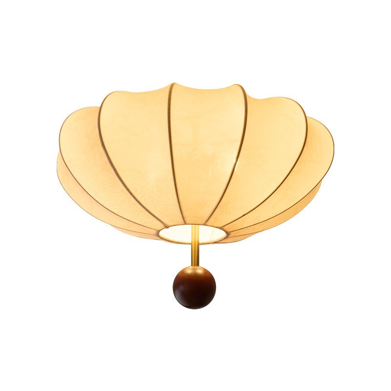 Willow Plafonnier Salon Bois Tissu - Neutralighting