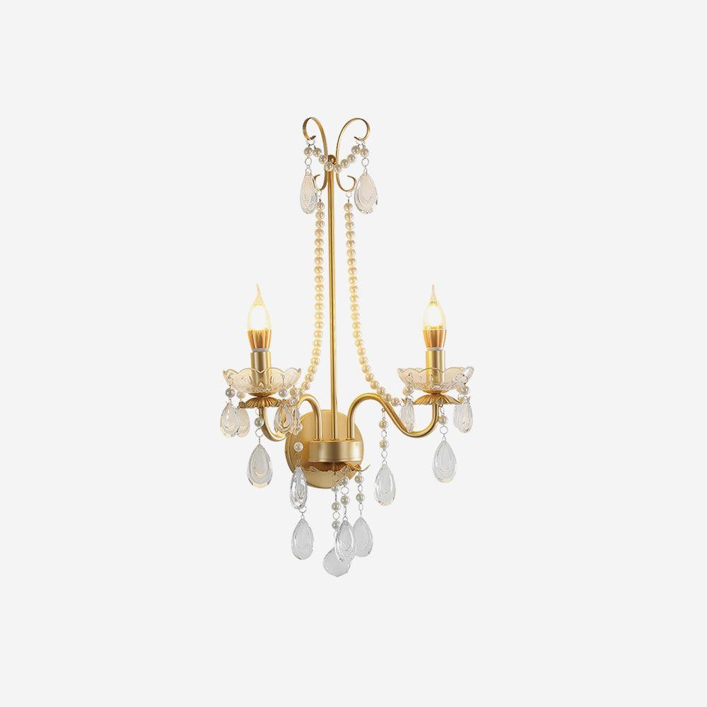 Applique Murale Perles de Cristal Ornée Élégante Chic pour Maison - Neutralighting