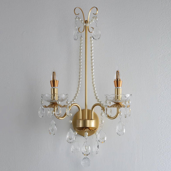 Applique Murale Perles de Cristal Ornée Élégante Chic pour Maison - Neutralighting