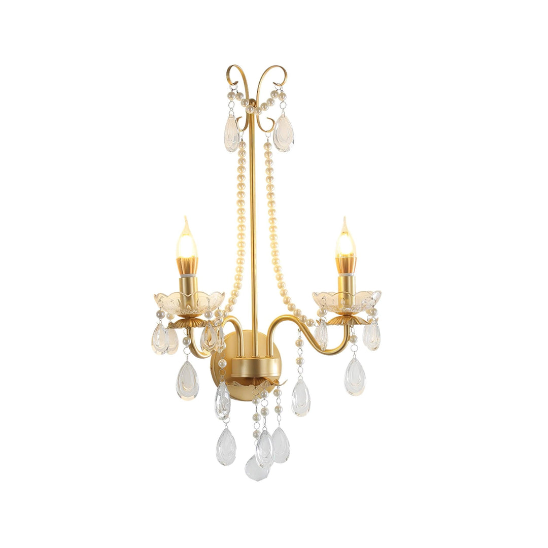 Applique Murale Perles de Cristal Ornée Élégante Chic pour Maison - Neutralighting