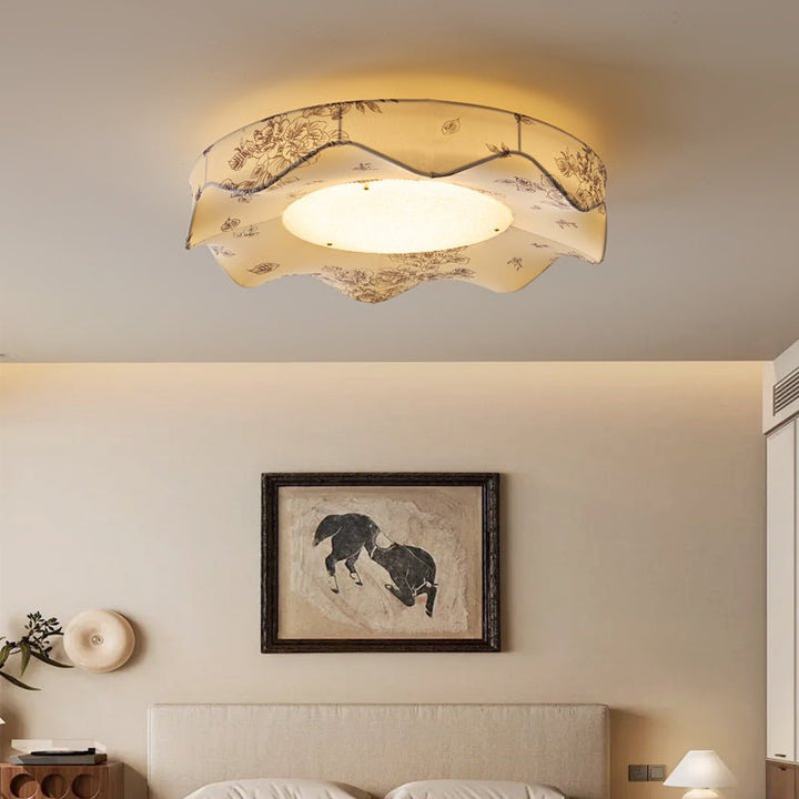 Arvele Plafonnier en Tissu Art Nordique Premium - Neutralighting