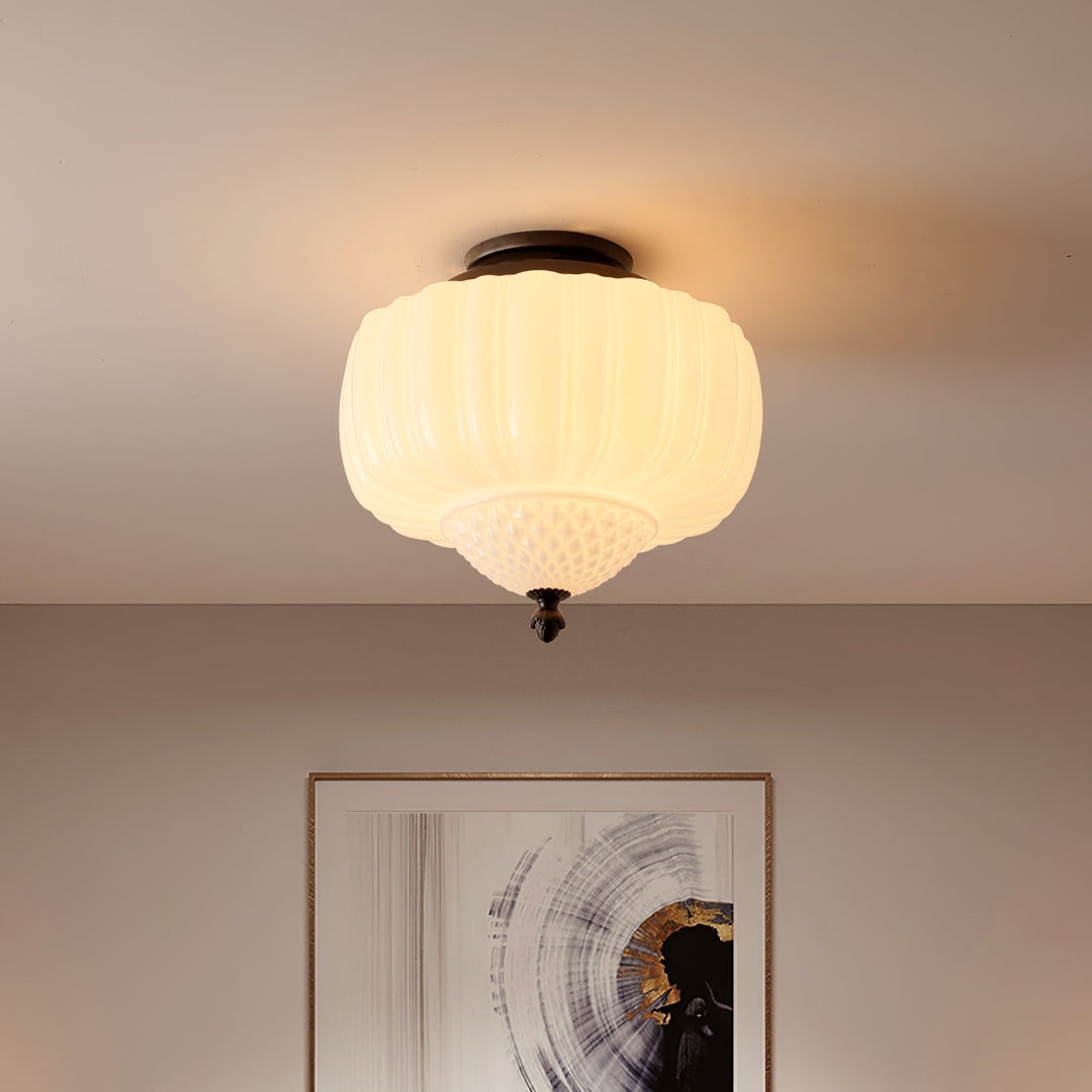 Arisha Plafonnier Moderne Métal Verre Chambre à Coucher - Neutralighting