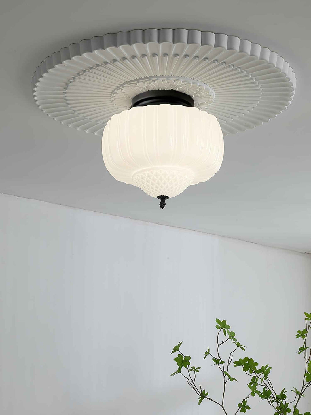 Solara Verre 36cm Noir LED