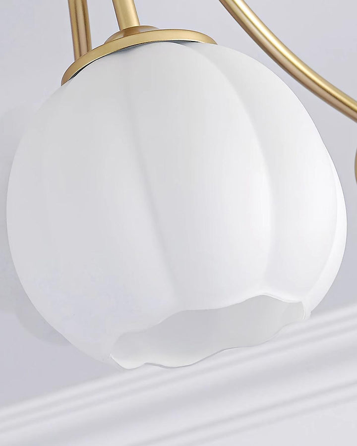 Rialto Plafonnier Romantique en Verre Floral - Neutralighting
