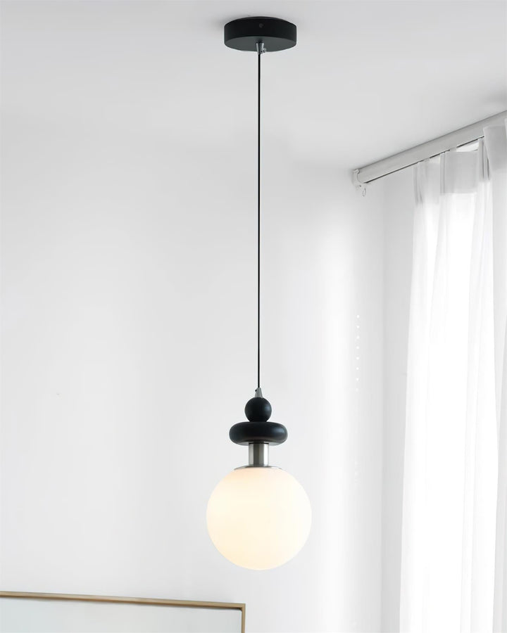 Marra Globe Suspension Mat Bois Givré - Neutralighting