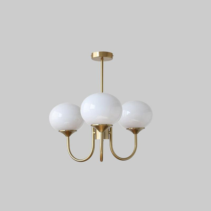 Lustra Chandelier Globe en Verre Rose Doré - Neutralighting