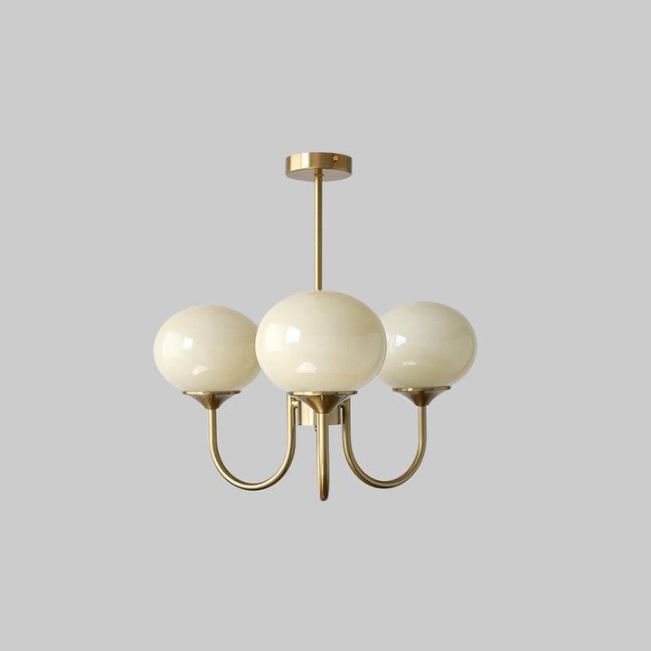 Lustra Chandelier Globe en Verre Rose Doré - Neutralighting