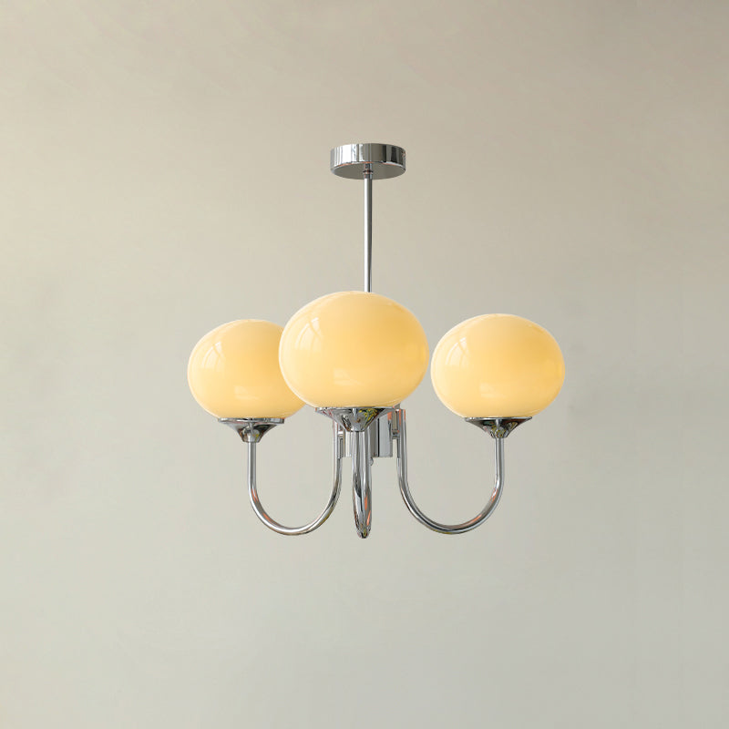 Lustra Chandelier Globe en Verre Rose Doré - Neutralighting