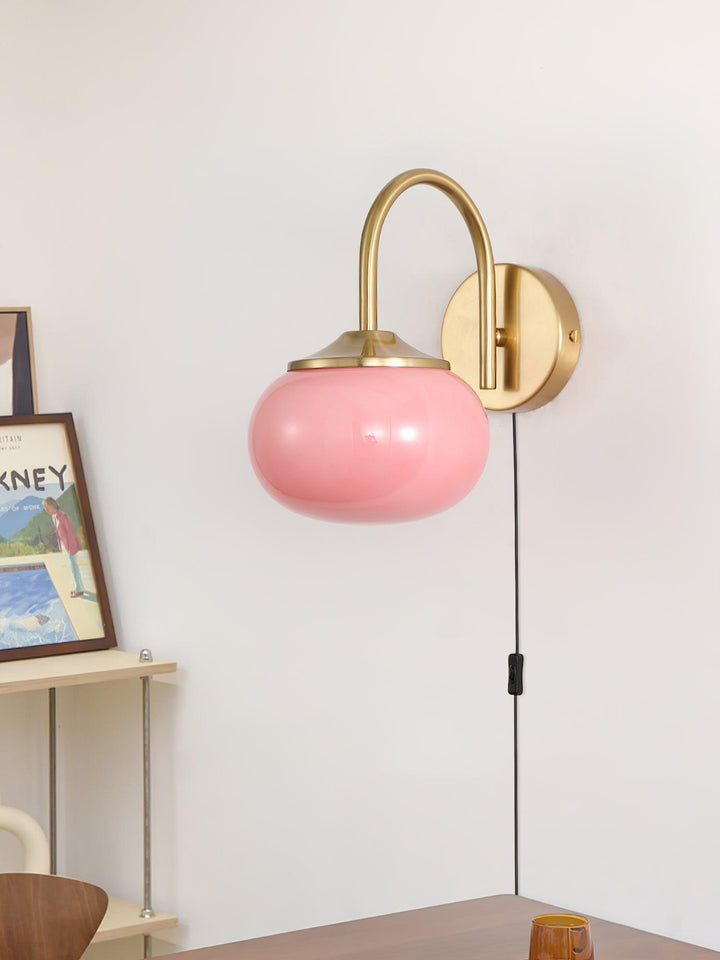 Dutiful Premium Nordic Art Plug-in Glass Sconce Wall Lamp - Neutralighting