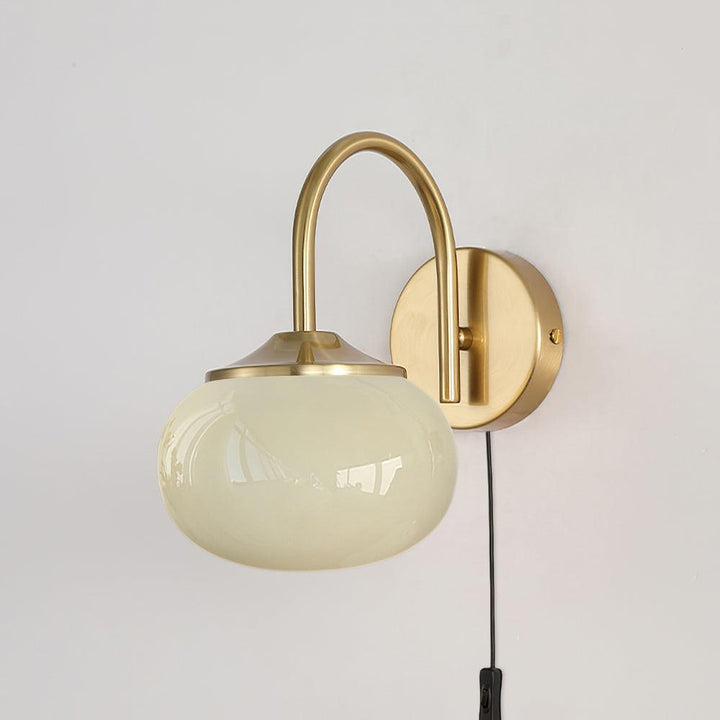 Dutiful Premium Nordic Art Plug-in Glass Sconce Wall Lamp - Neutralighting