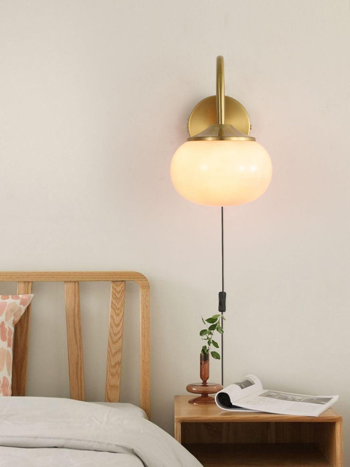 Dutiful Premium Nordic Art Plug-in Glass Sconce Wall Lamp - Neutralighting