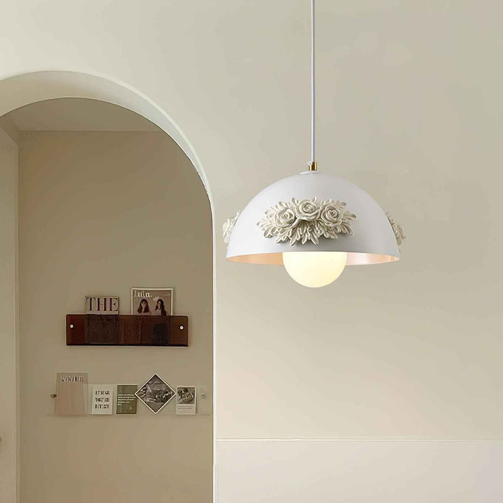 Masiero Suspension Rose Orné Dôme - Neutralighting