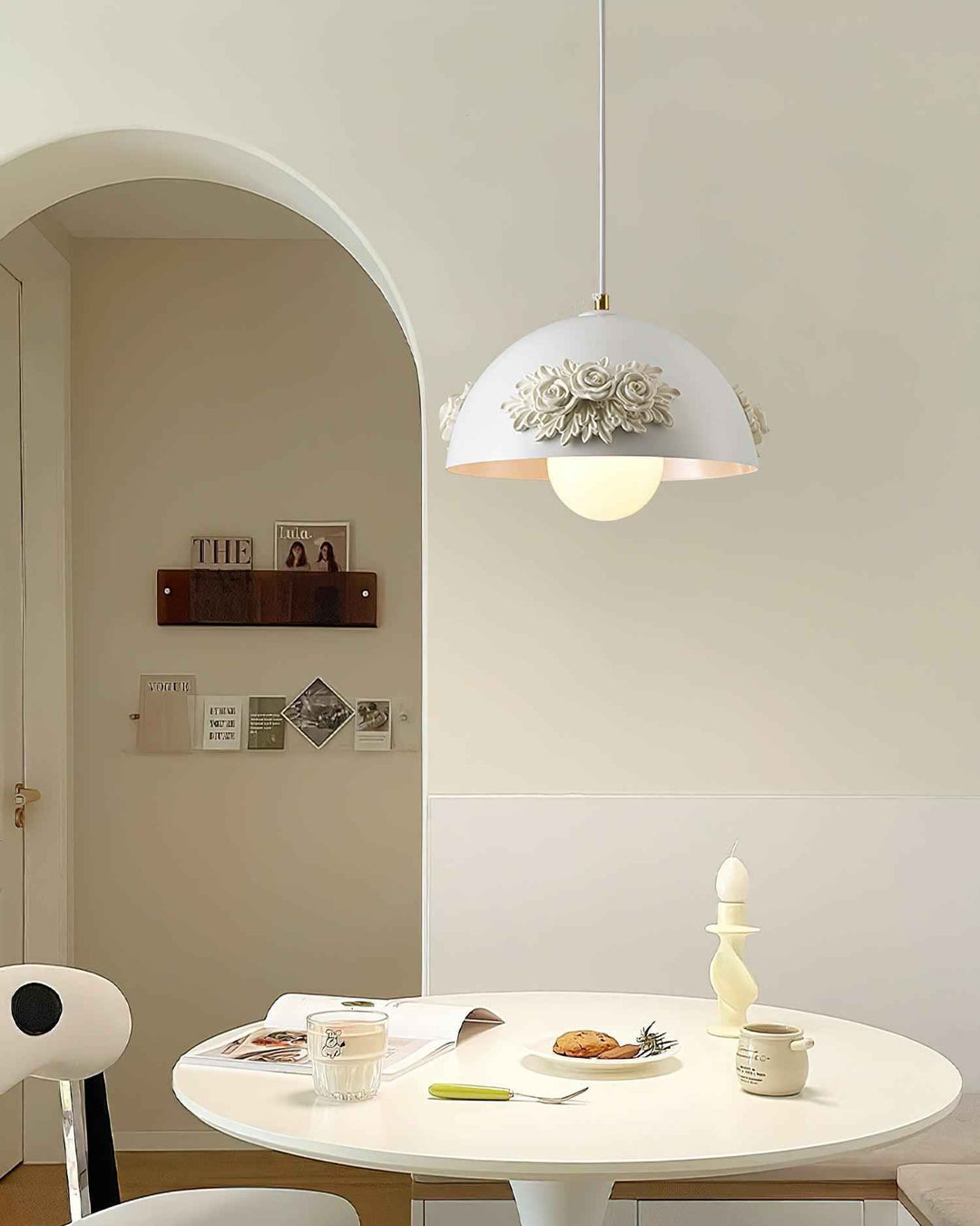 Masiero Suspension Rose Orné Dôme - Neutralighting