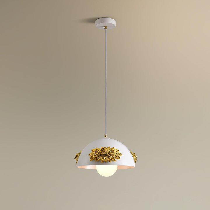 Masiero Suspension Rose Orné Dôme - Neutralighting