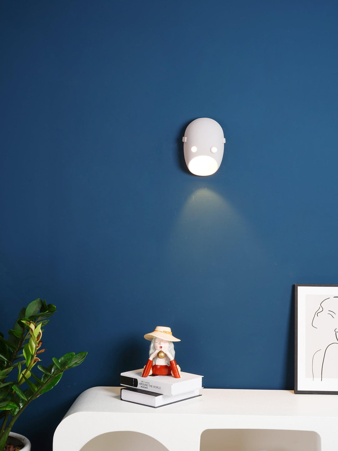 Mask Applique Murale en Résine Créativité Individuelle - Neutralighting