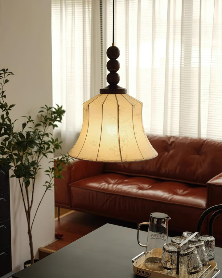 Materia Suspension Ligne Art Florale Bois Rustique - Neutralighting