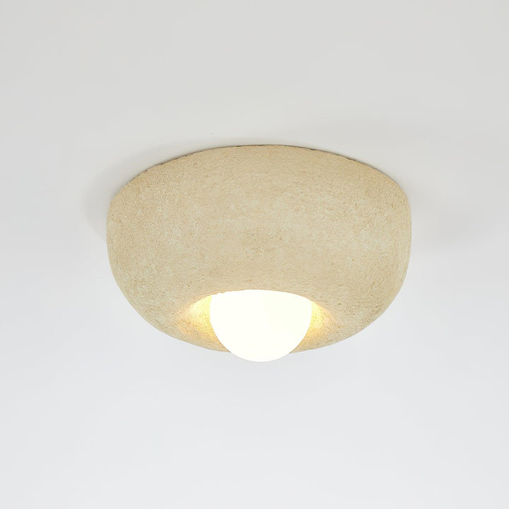 Mauro Plafonnier Texture Naturelle Hémisphère Style Moderne - Neutralighting