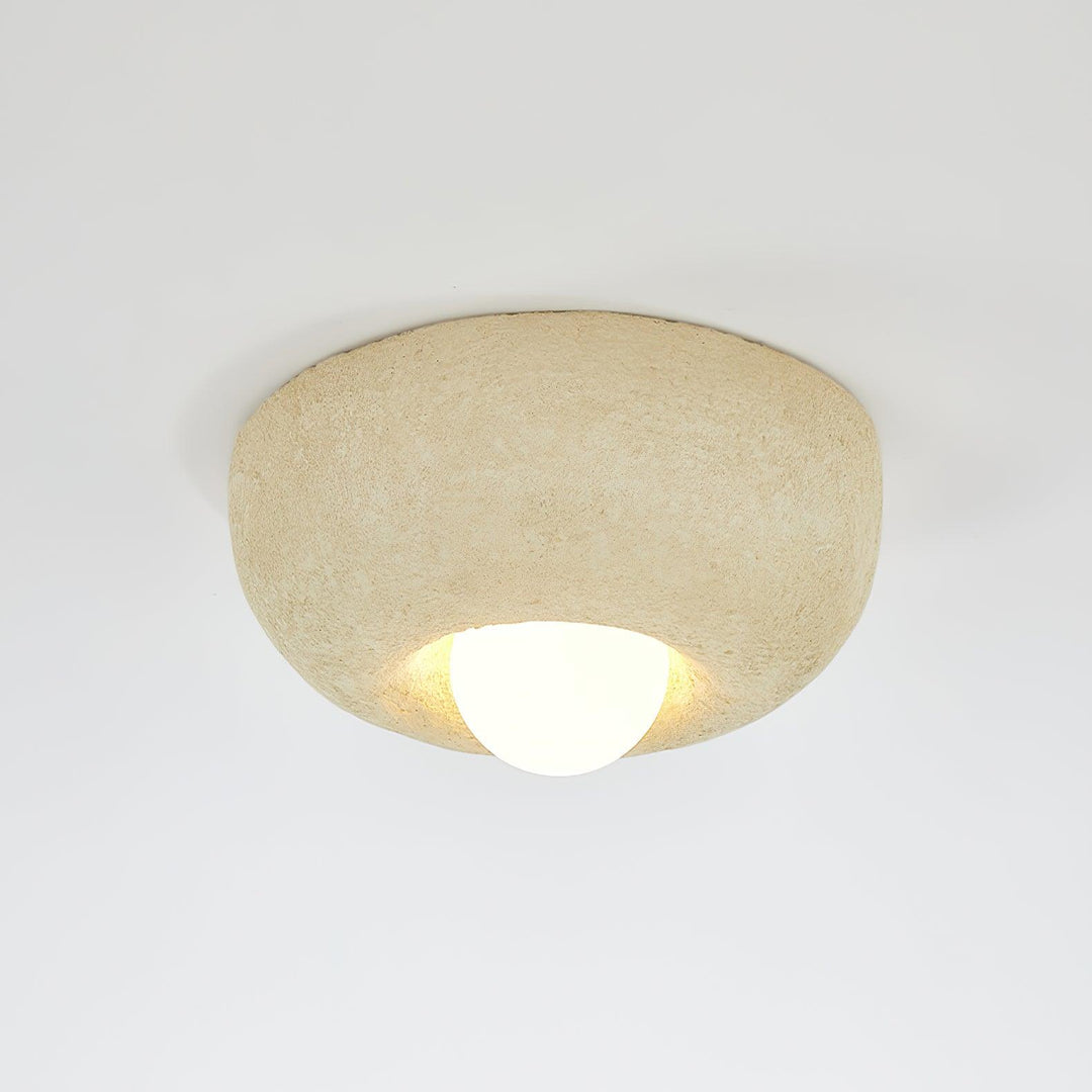 Mauro Plafonnier Texture Naturelle Hémisphère Style Moderne - Neutralighting