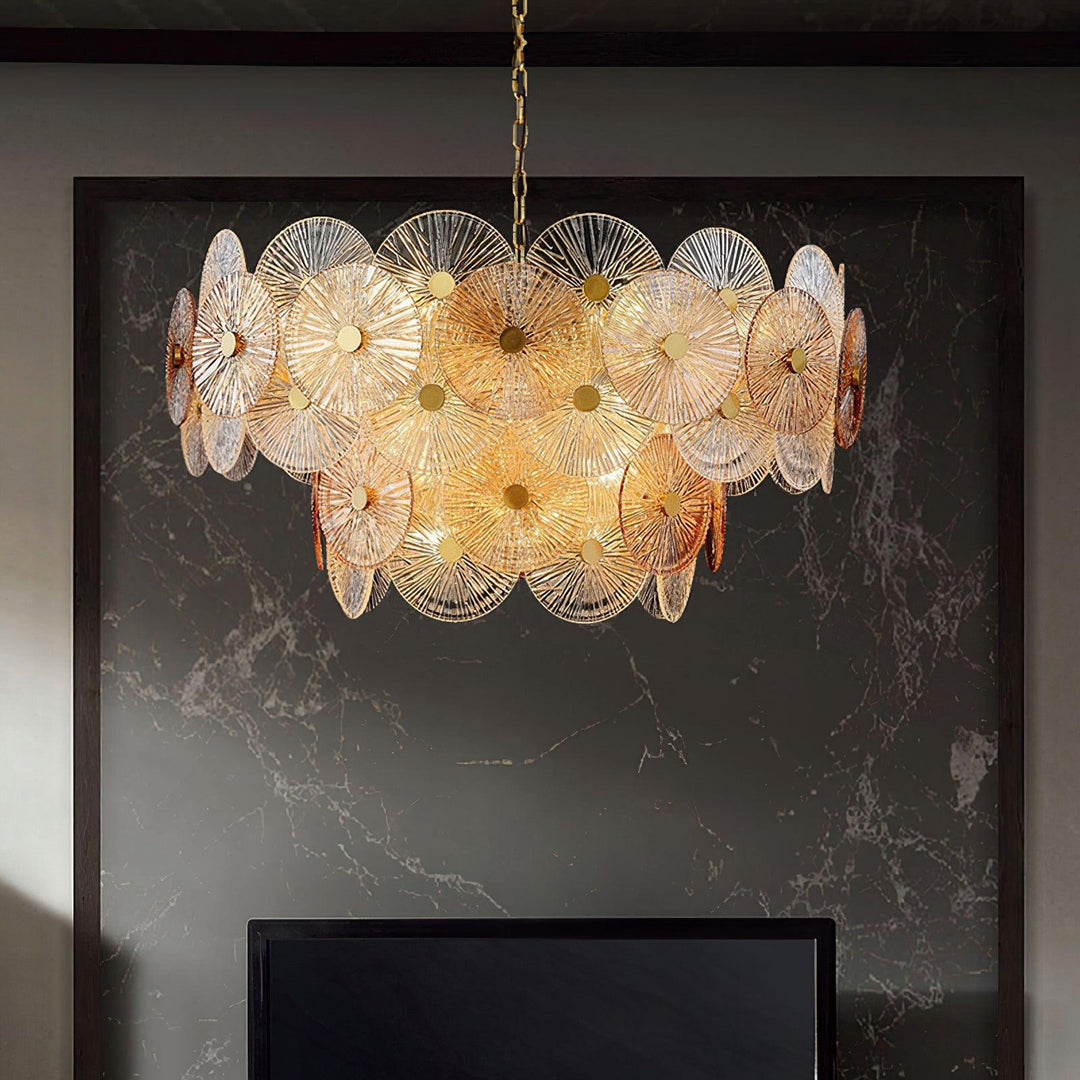 Aurelia Chandelier en Verre Luxueux - Neutralighting