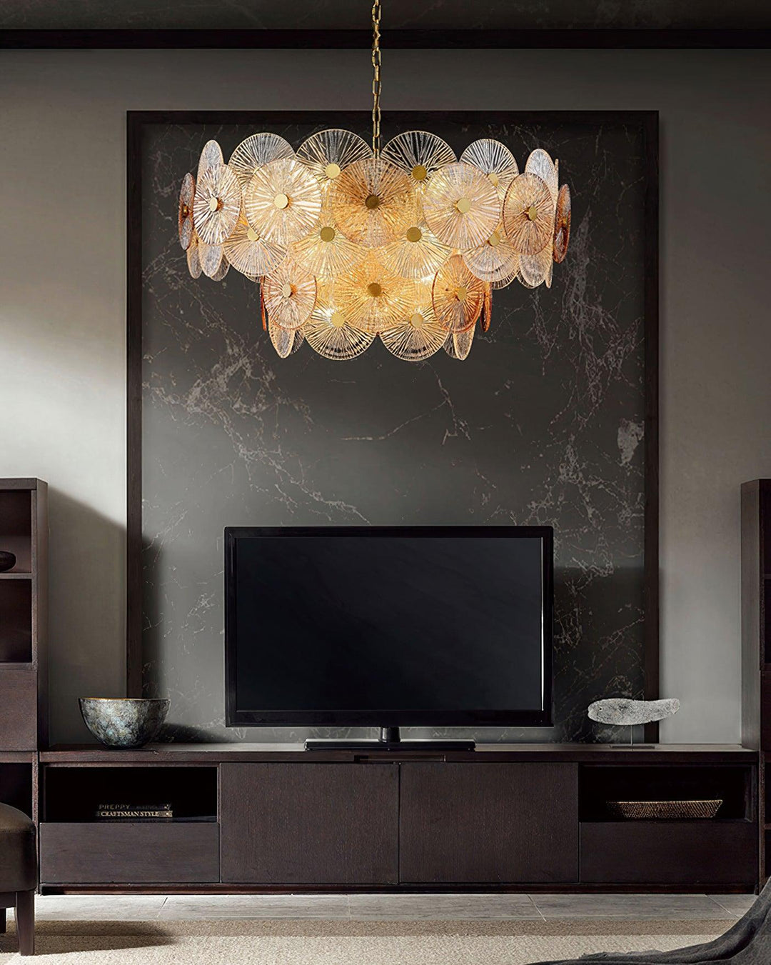 Aurelia Chandelier en Verre Luxueux - Neutralighting