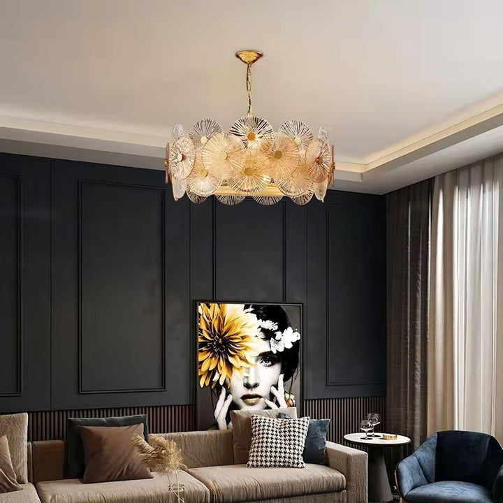 Aurelia Chandelier en Verre Luxueux - Neutralighting