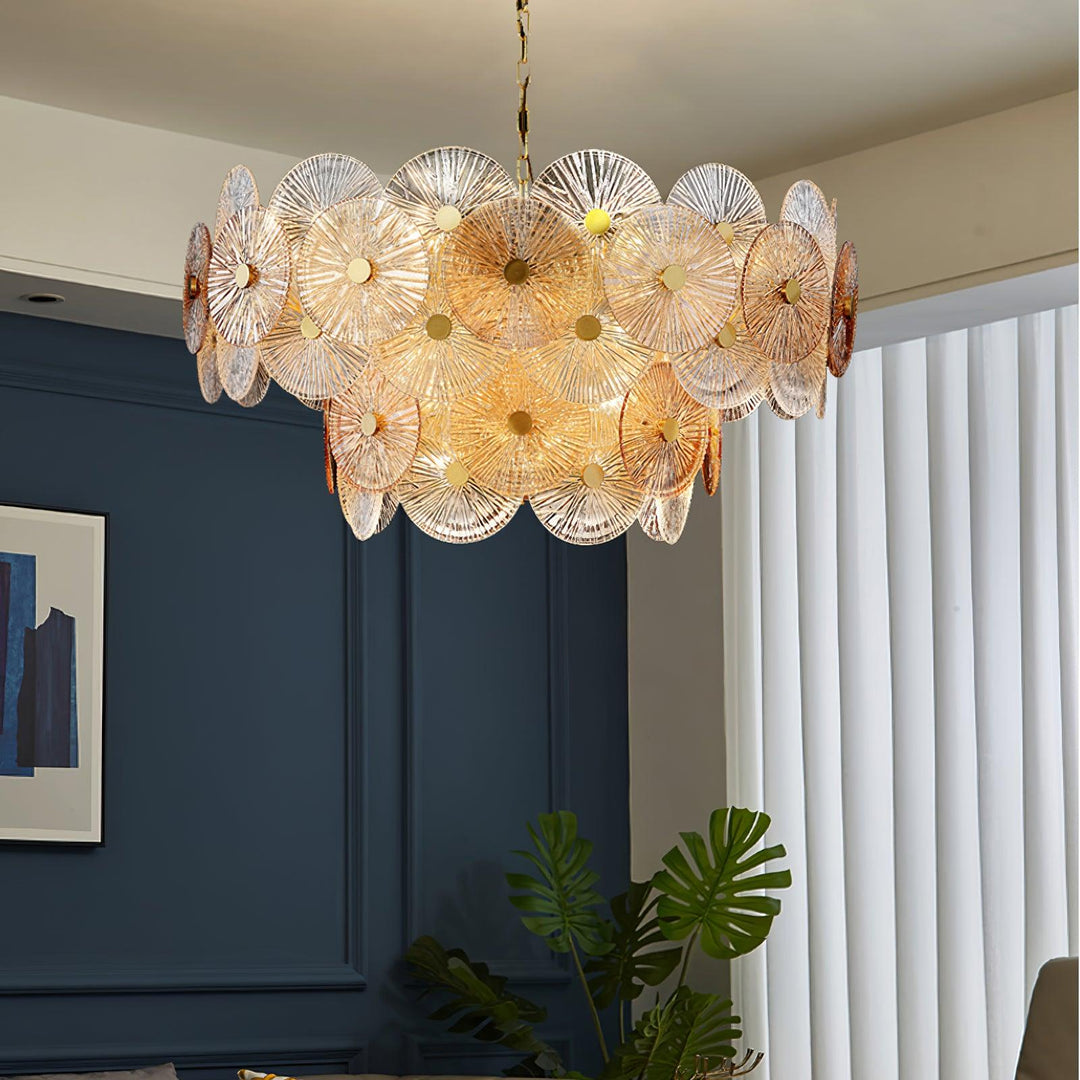 Aurelia Chandelier en Verre Luxueux - Neutralighting