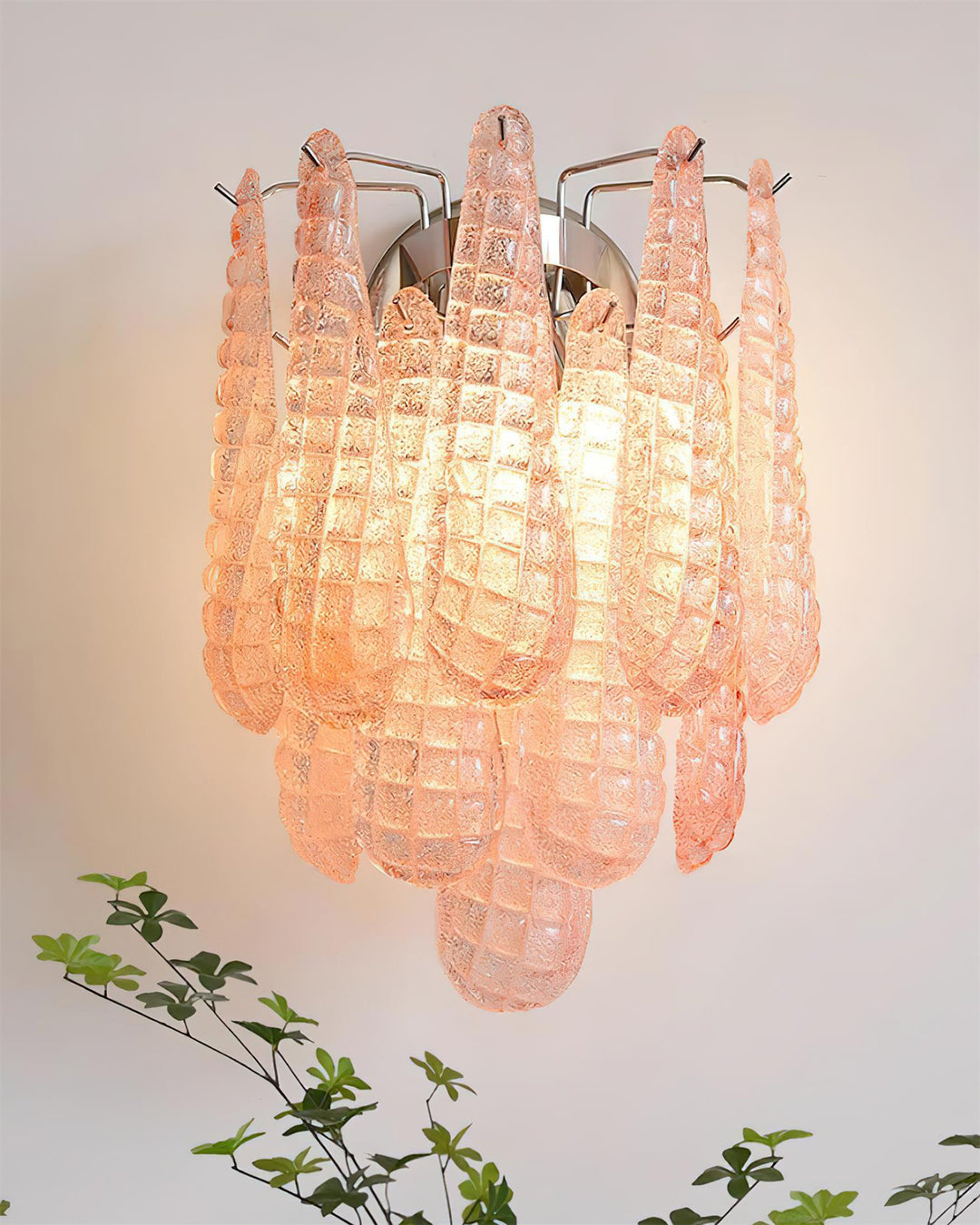 Mazzega Applique Murale Cascade en Verre en Forme de Goutte - Neutralighting