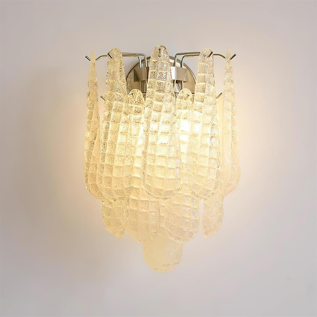 Mazzega Applique Murale Cascade en Verre en Forme de Goutte - Neutralighting