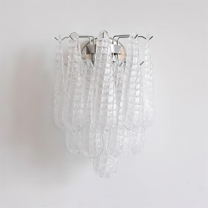 Mazzega Applique Murale Cascade en Verre en Forme de Goutte - Neutralighting