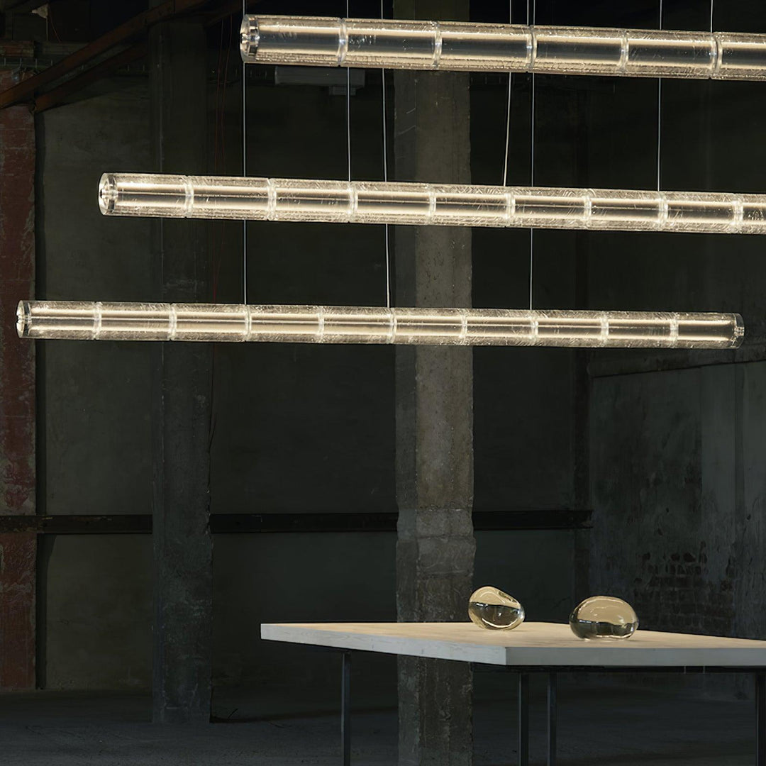 Lyliris Suspension Linéaire en Verre Minimaliste - Neutralighting