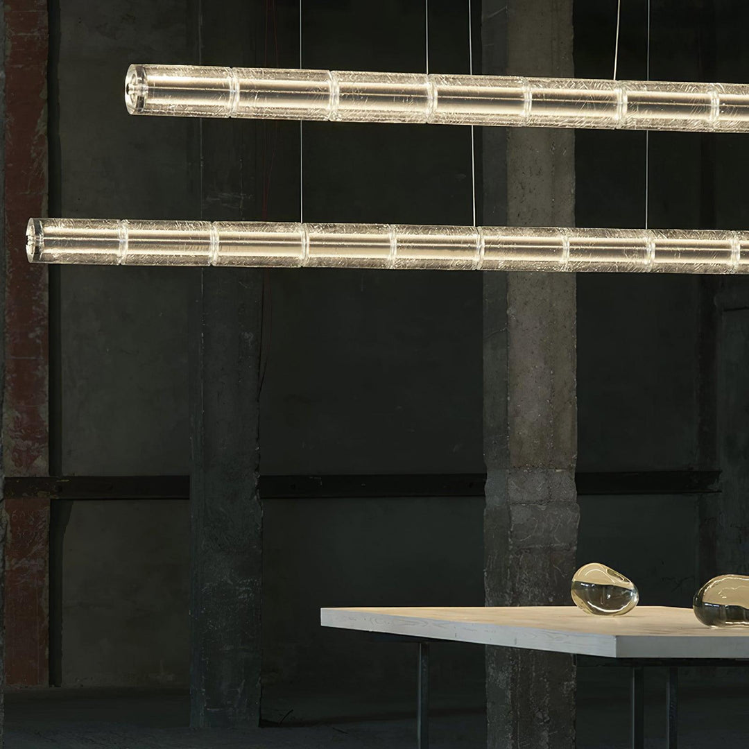 Lyliris Suspension Linéaire en Verre Minimaliste - Neutralighting