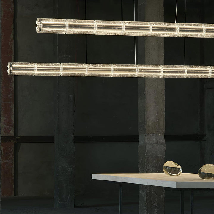 Lyliris Suspension Linéaire en Verre Minimaliste - Neutralighting