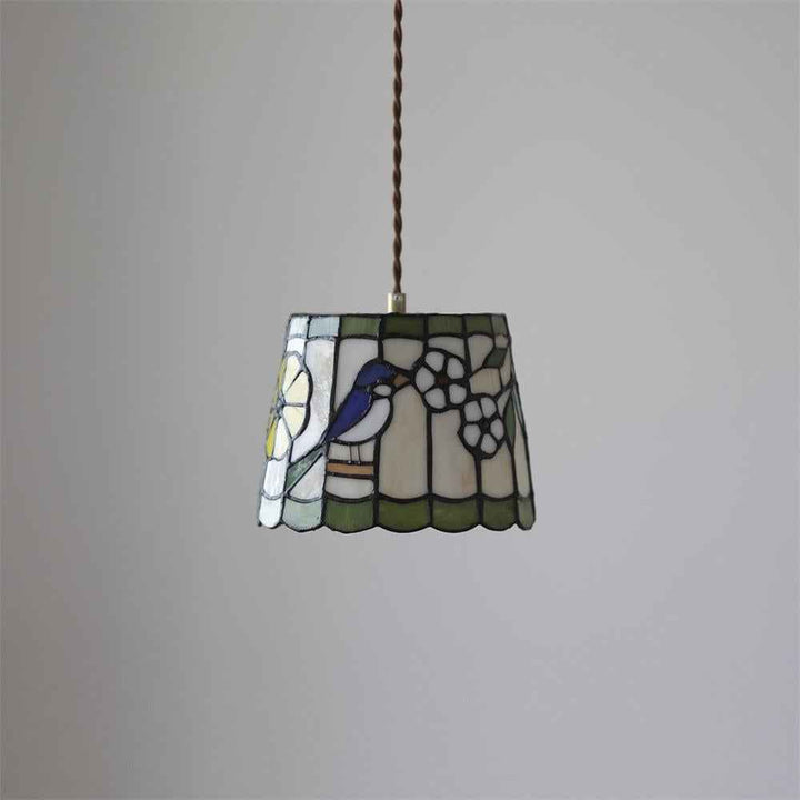 Tiffany Suspension Brid Blossom en Verre - Neutralighting