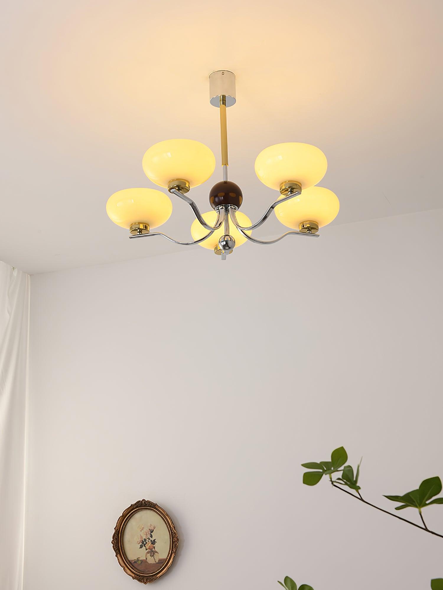 Titus Chandelier Vintage en Verre - Neutralighting