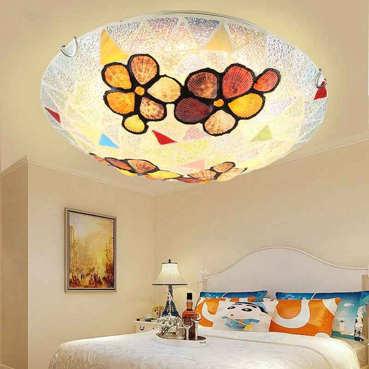 Plafonnier Tiffany Verre LED V19