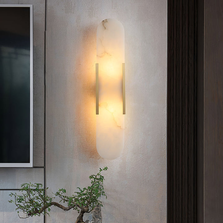 Corvina Oblong Alabaster Wall Light - Neutralighting
