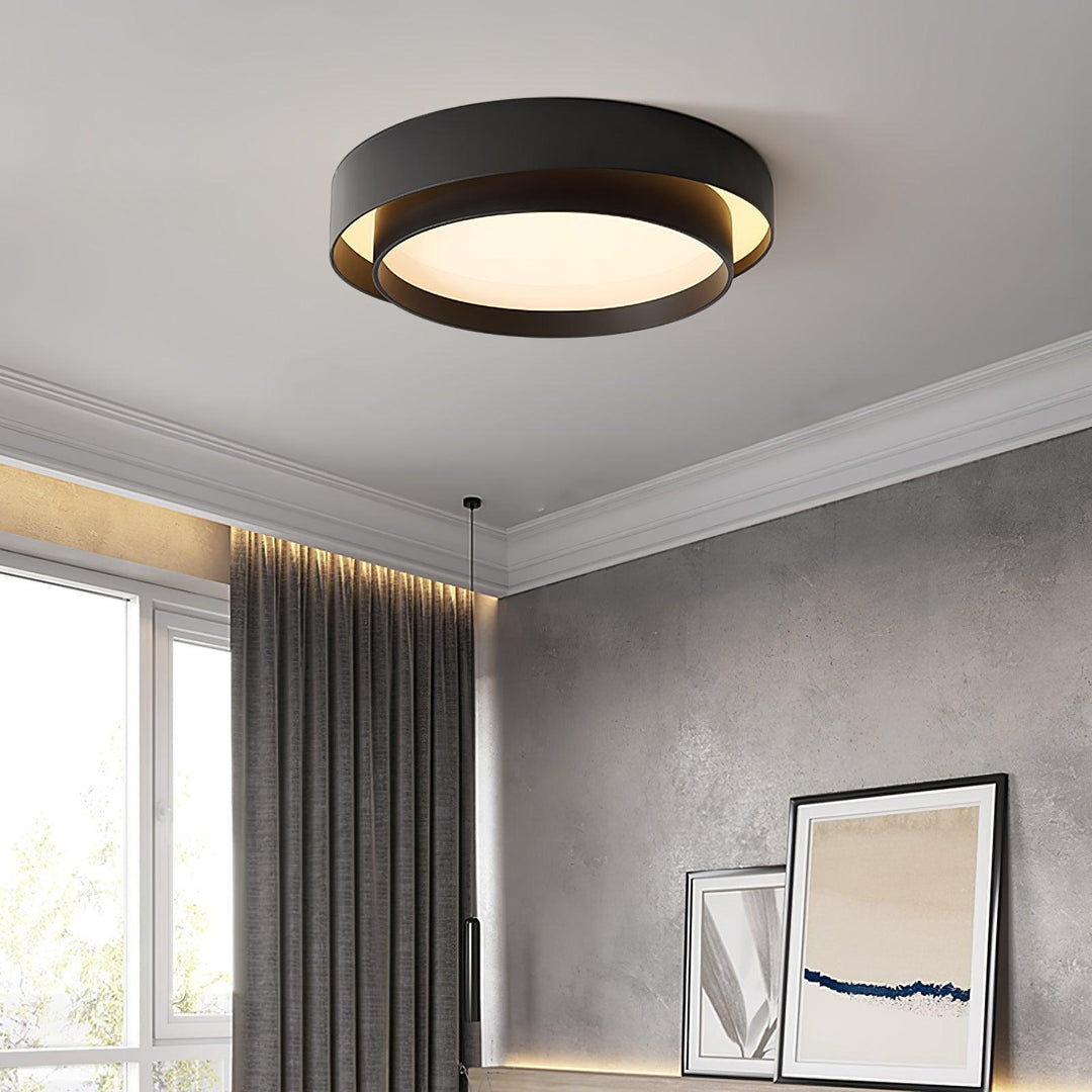 Lustra Plafonnier Double Couches Cylindre Moderne - Neutralighting