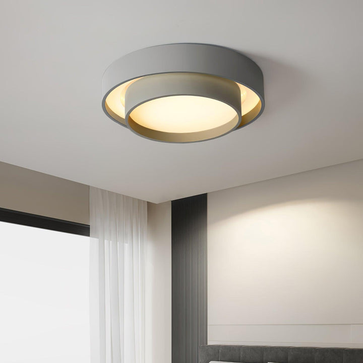 Lustra Plafonnier Double Couches Cylindre Moderne - Neutralighting