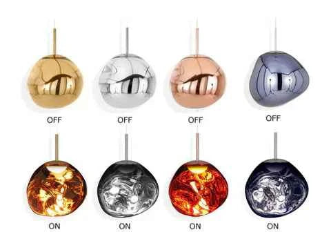 Milo Suspension Moderne en Verre Coloré Irregulier - Neutralighting