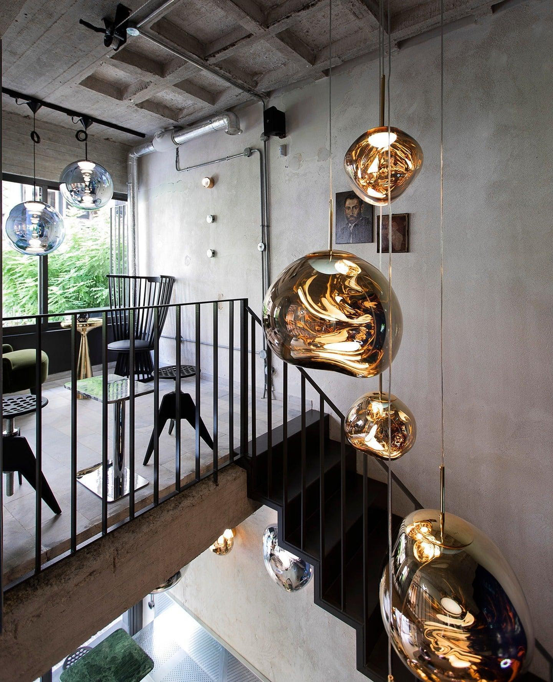 Solara Suspension en Verre Soufflé Cluster Irrégulier Sculptural - Neutralighting